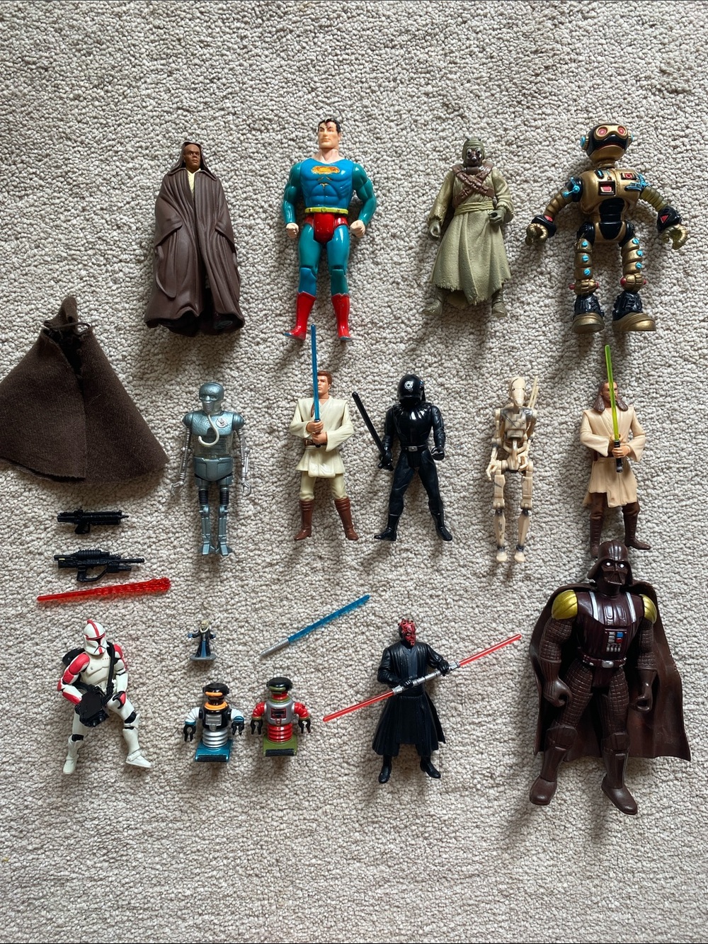 Vintage Star Wars and Various Characters LOT